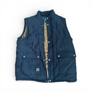 Men’s Black fleece lined  Puffer Vest